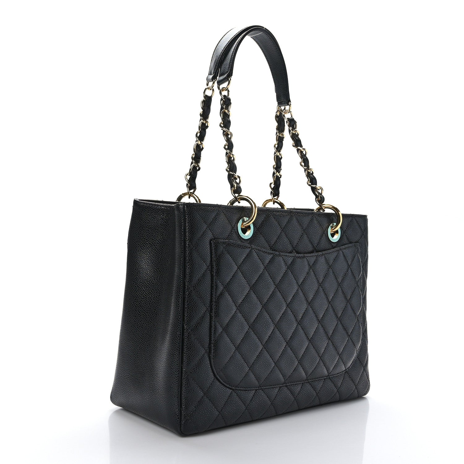 Chanel Caviar Quilted Grand Shopping Tote GST Black 3 of 9