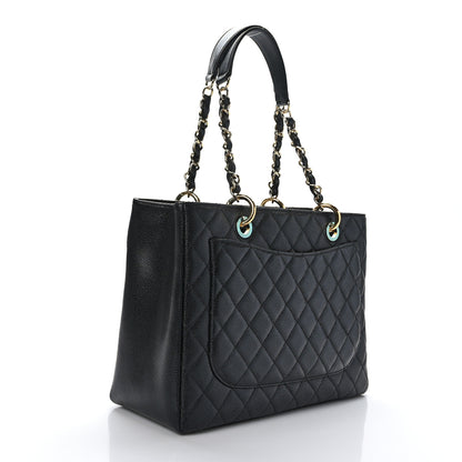 Chanel Caviar Quilted Grand Shopping Tote GST Black 3 of 9