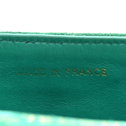 Chanel Suede Gripoix Quilted Flap Green 7 of 12