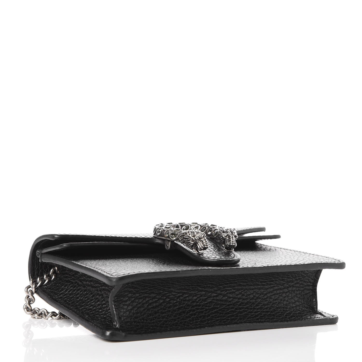 Gucci Calfskin Super Mini Dionysus Shoulder Bag Black 4 of 8