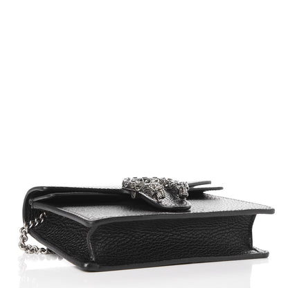 Gucci Calfskin Super Mini Dionysus Shoulder Bag Black 4 of 8