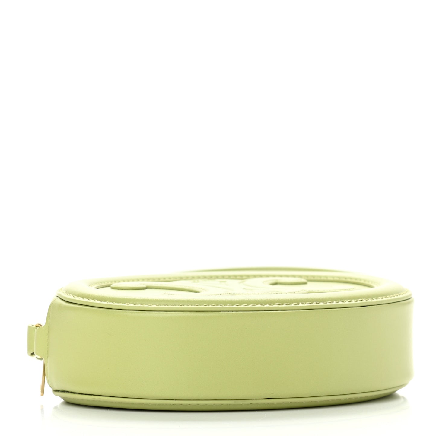 Smooth Calfskin Cuir Small Triomphe Oval Purse Crossbody Light Jade