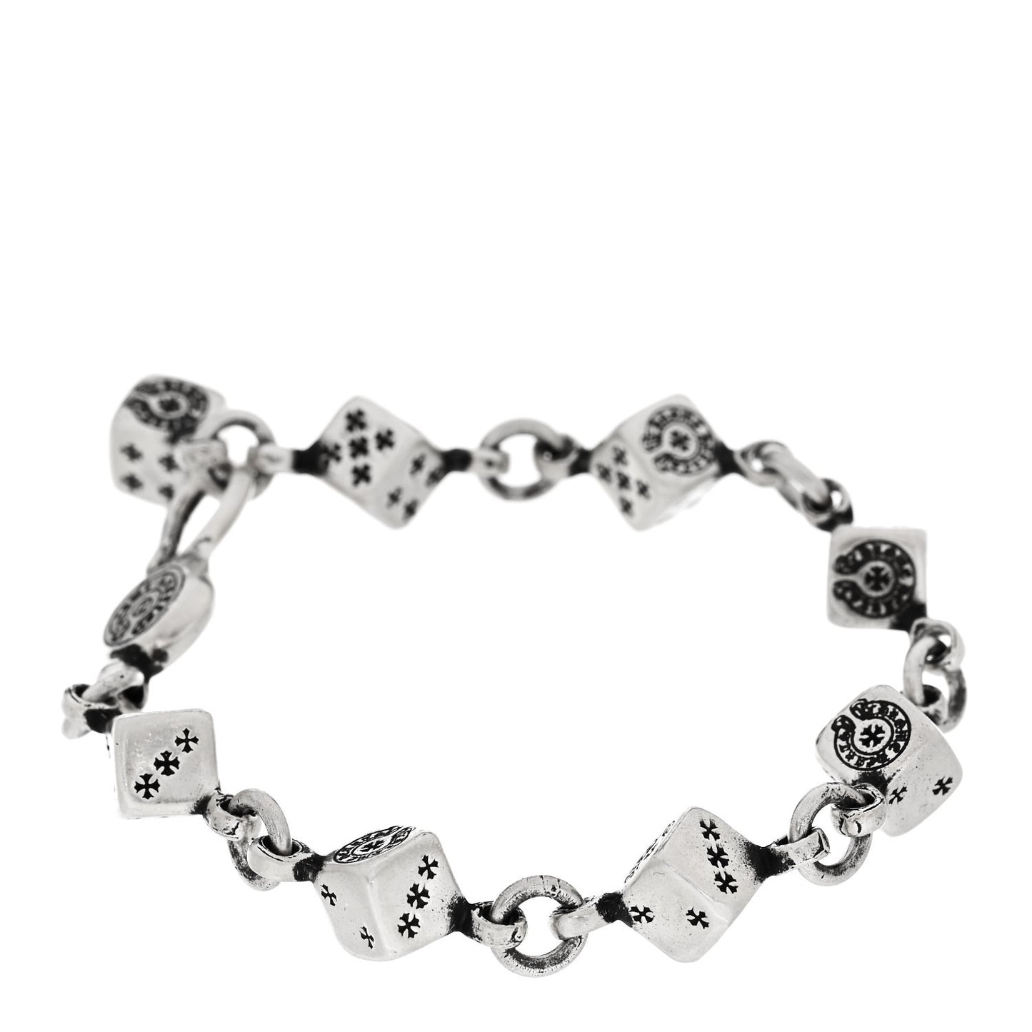 Sterling Silver Dice Bracelet