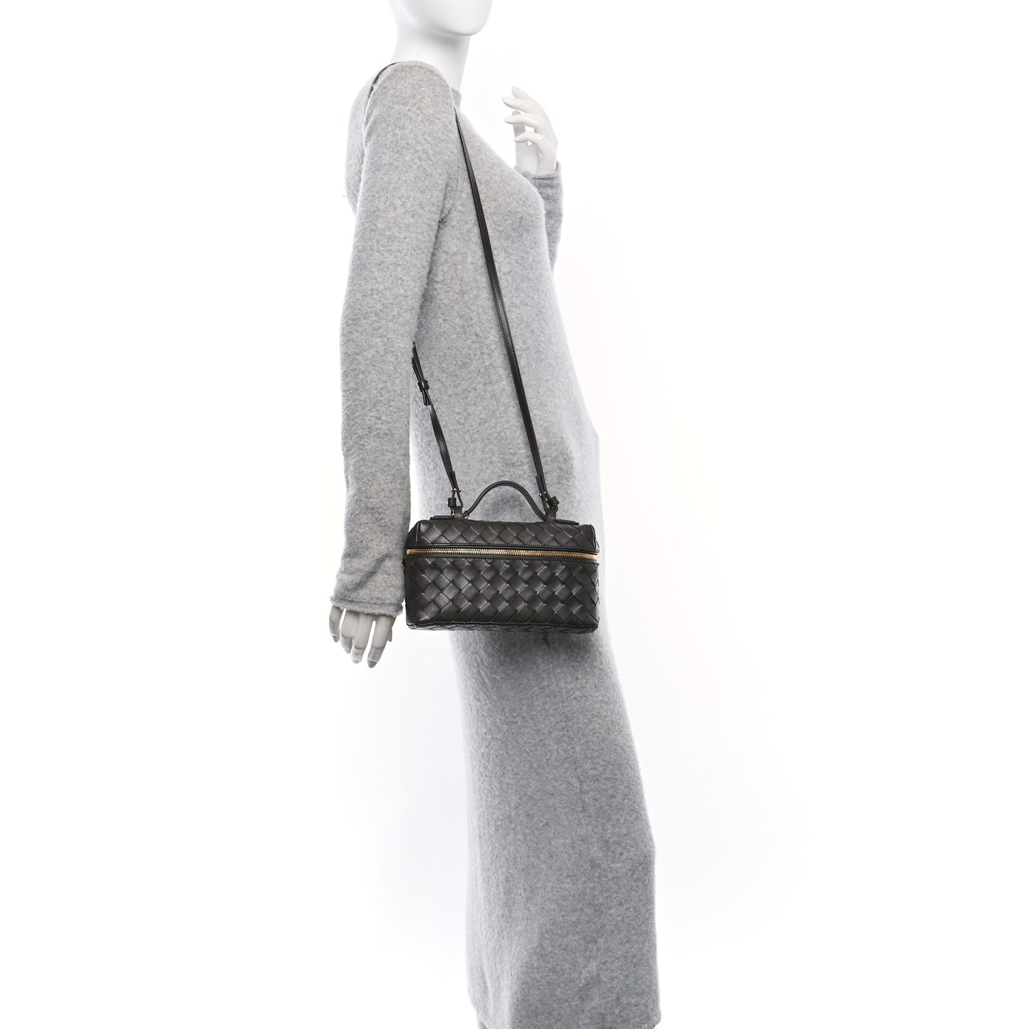 Calfskin Intrecciato Bang Bang Vanity Case Fondant