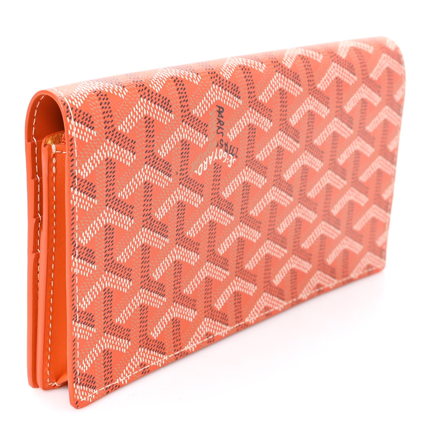 Goyard Goyardine Richelieu Wallet Orange 3 of 6