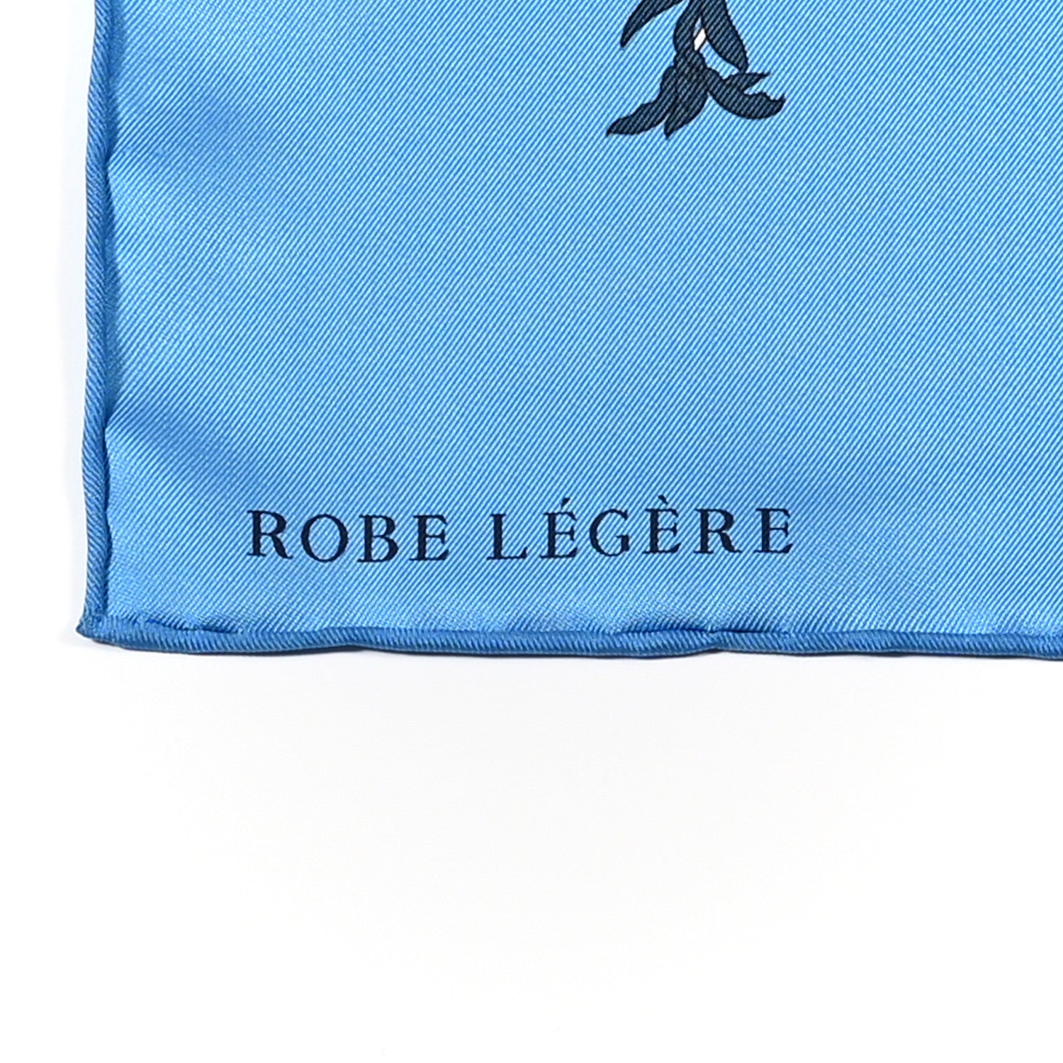 Hermes Silk Robe Legere Scarf 90 Bleu Azure Ocre Roux 2 of 7