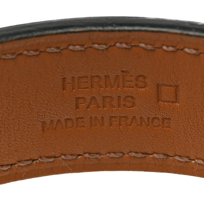 Hermes Matte Alligator Narrow Jack Bracelet M Vert Anis 5 of 6
