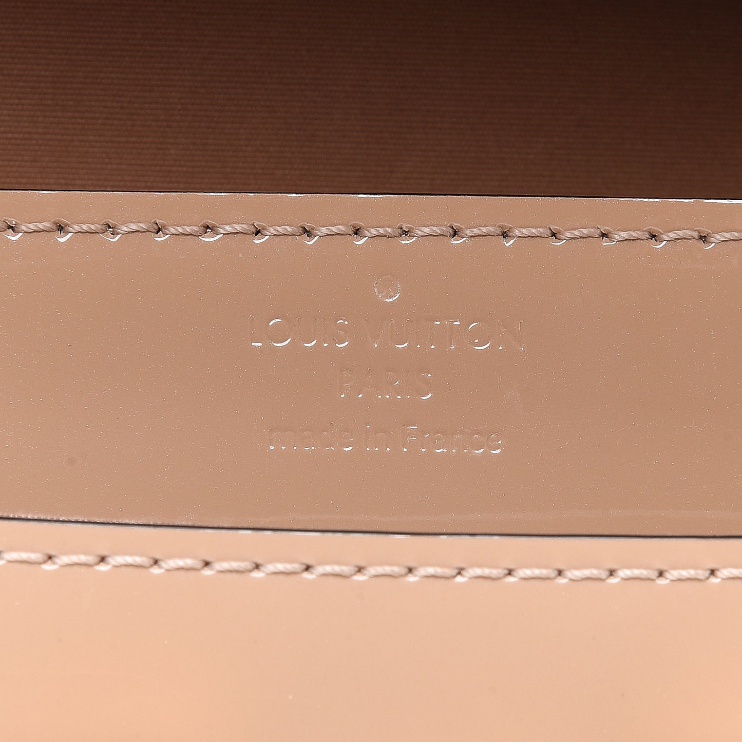 Patent Louise Clutch Nude