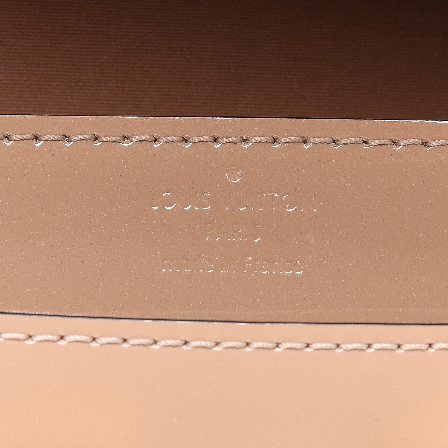 Louis Vuitton Patent Louise Clutch Nude 6 of 12
