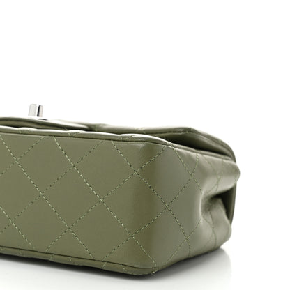 Chanel Lambskin Quilted Mini Rectangular Flap Green 10 of 12