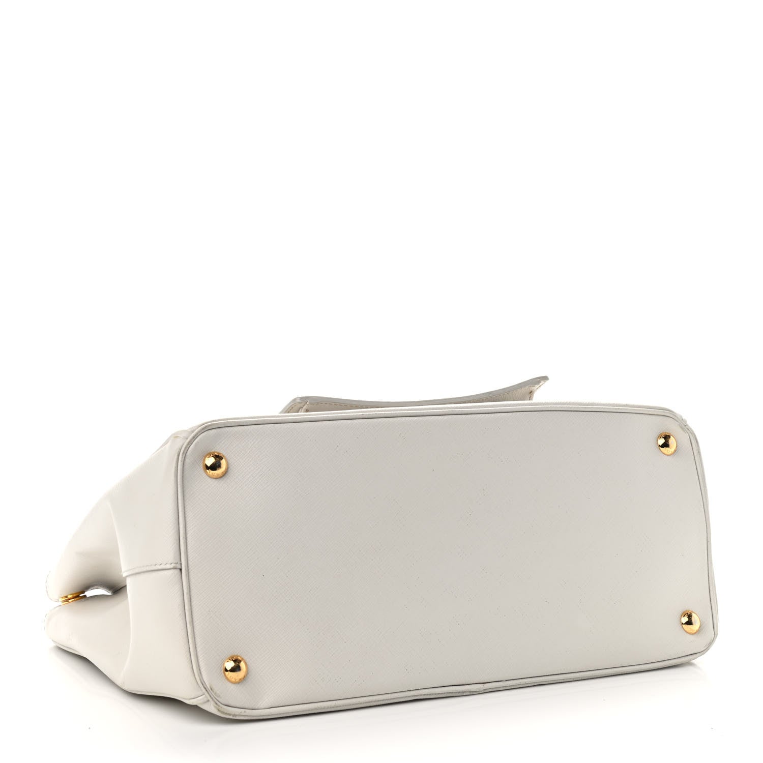 Prada Saffiano Lux Galleria Front Pocket Tote Talco Platino 4 of 18