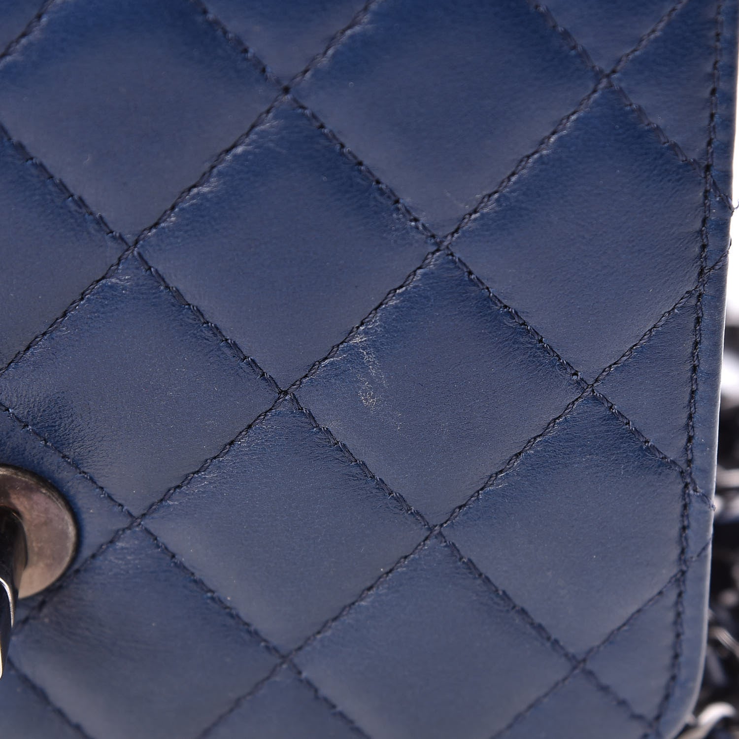 Chanel Lambskin Quilted Mini Crossing Times Flap Blue 13 of 19