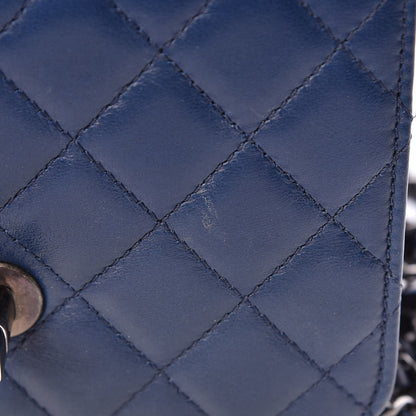 Chanel Lambskin Quilted Mini Crossing Times Flap Blue 13 of 19
