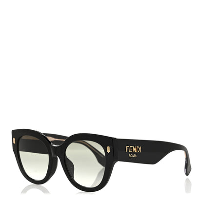 Fendi Acetate Fendi Roma Cat Eye Sunglasses FF 0435/S Black 1 of 7