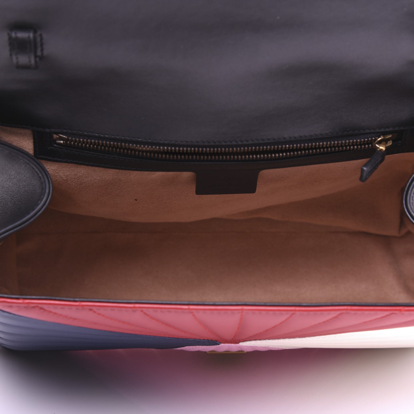 Calfskin Bamboo Trapuntata Queen Margaret Top Handle Bag Blue Agata Hibiscus Red Mystic White Sugar Pink