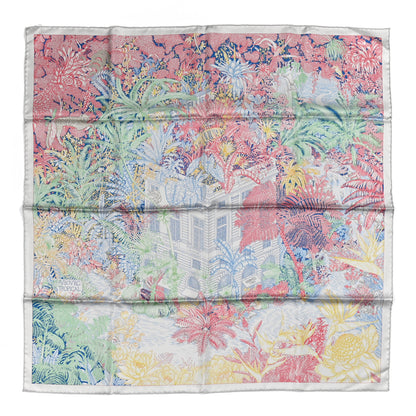 Hermes Silk Faubourg Tropical Scarf 90 Pierre Rose Multicolor 1 of 6