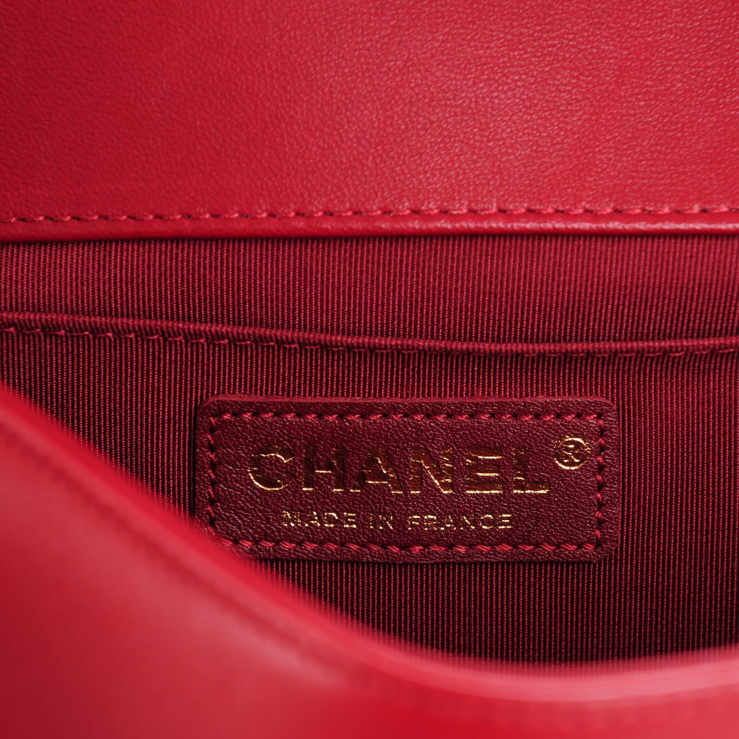 Chanel Lambskin Quilted Medium Boy Flap Red 11 of 15