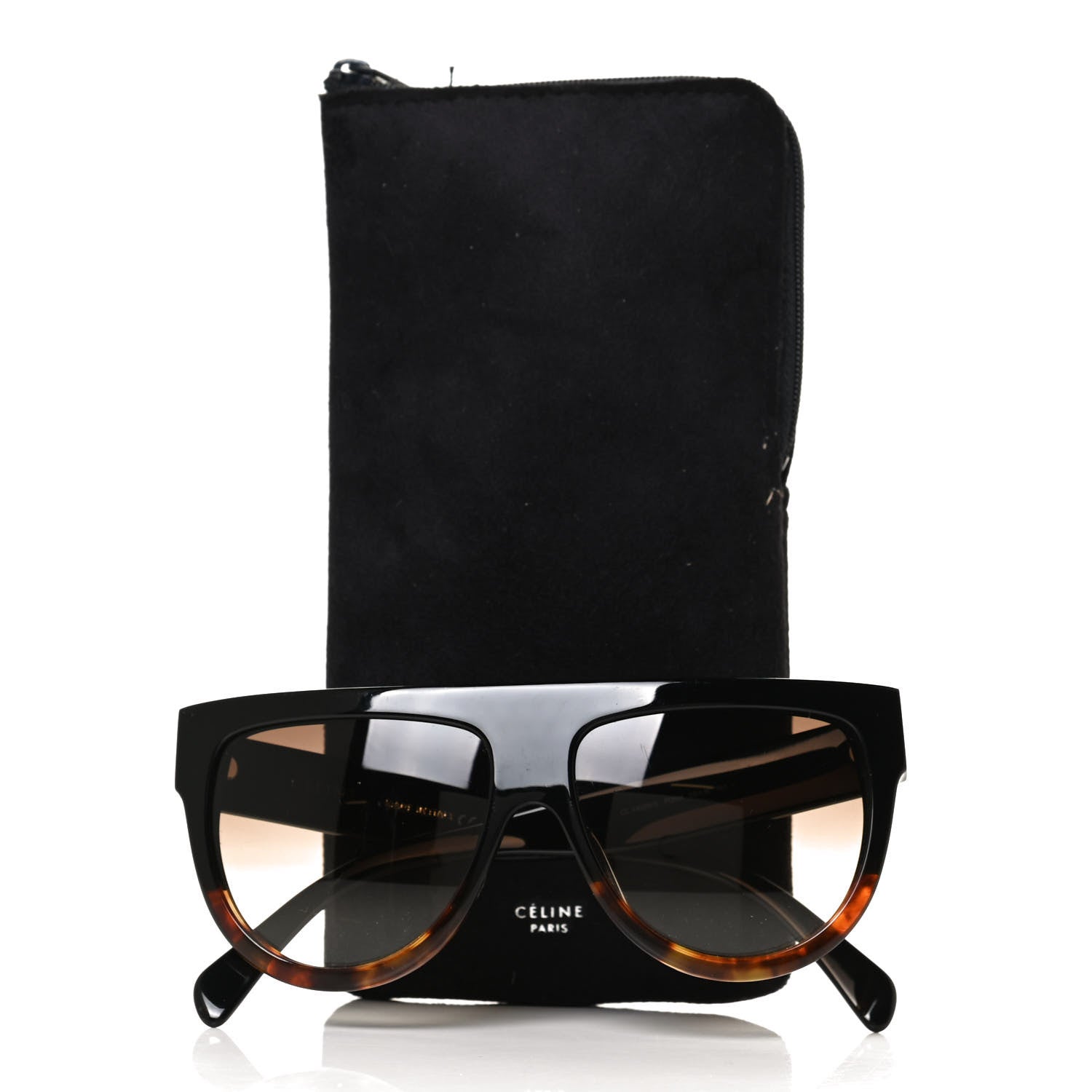 Celine Shadow Sunglasses CL 41026/S Black Havana 7 of 7