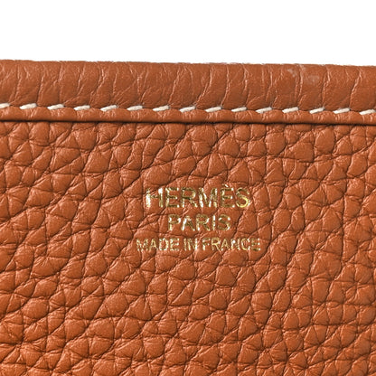 Hermes Taurillon Clemence Evelyne III PM Gold 5 of 10