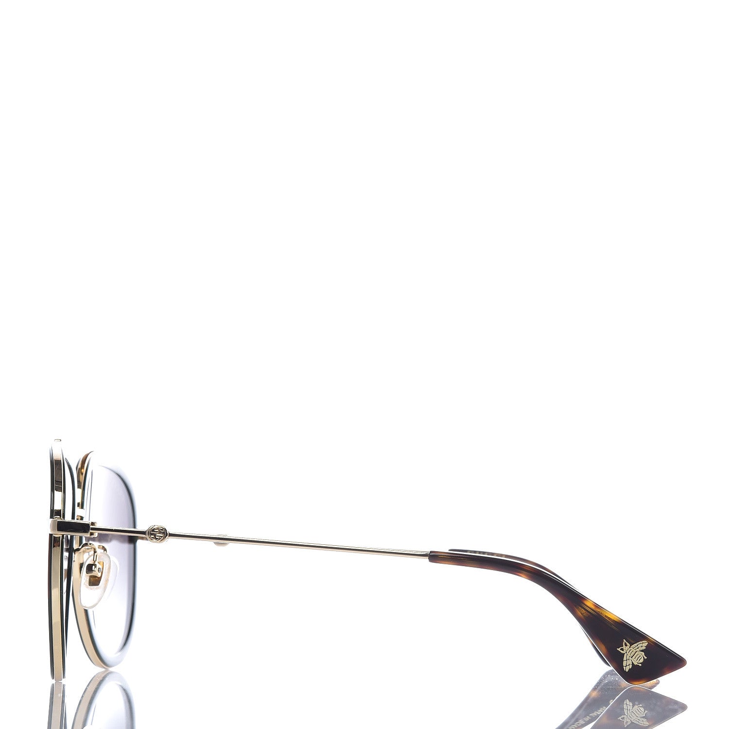 Gucci Web Aviator Sunglasses GG0062S Green Red 3 of 8