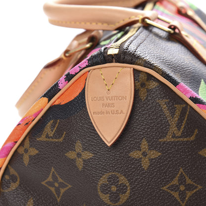 Louis Vuitton Monogram Roses Speedy 30 8 of 10