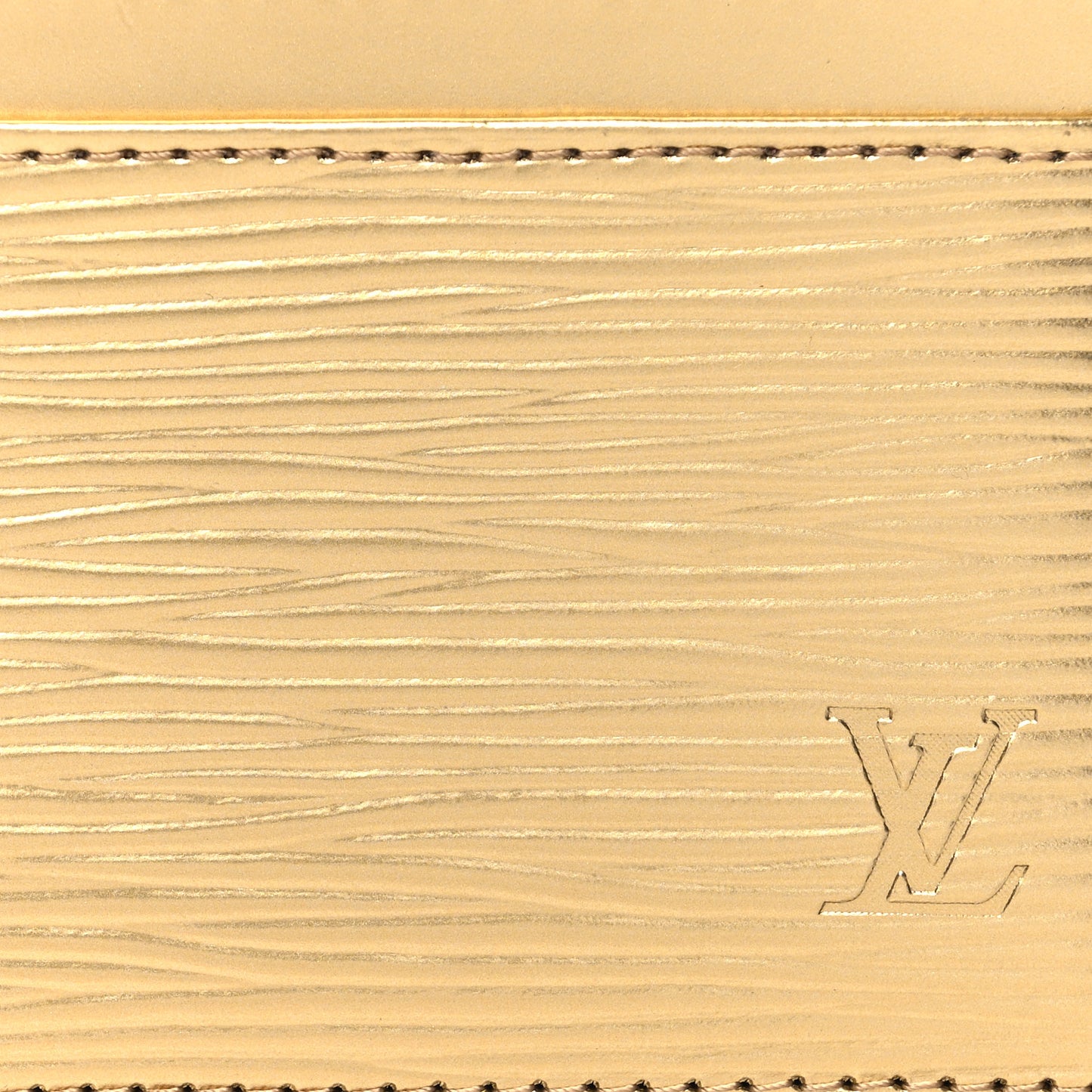 Epi Card Holder Gold