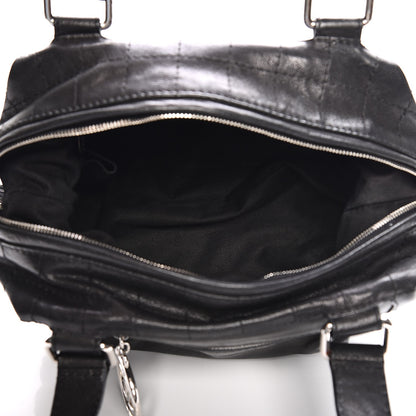 Chanel Distressed Caviar Outdoor Bowler Black 5 of 10