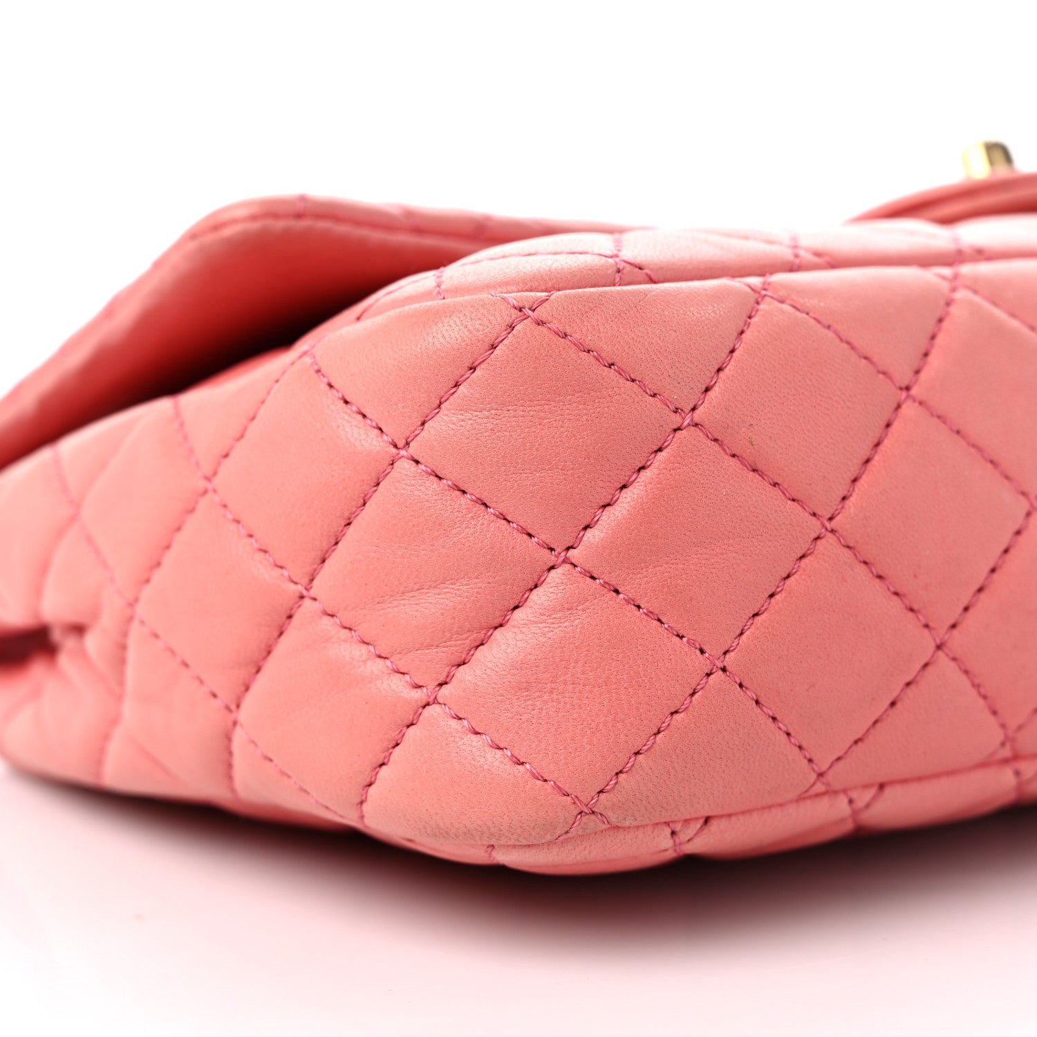 Chanel Lambskin Quilted Valentine Charms Medium Single Flap Pink 8 of 17