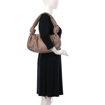 Miu Miu Nappa Knot Top Handle Shoulder Bag Beige 2 of 12