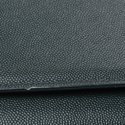 Saint Laurent Grain De Poudre Medium Monogram Kate Satchel Vert Fonce 13 of 14