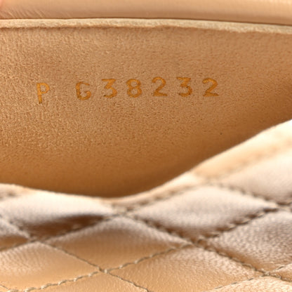 Chanel Lambskin Quilted CC Turnlock Sandals 41 Beige 8 of 9