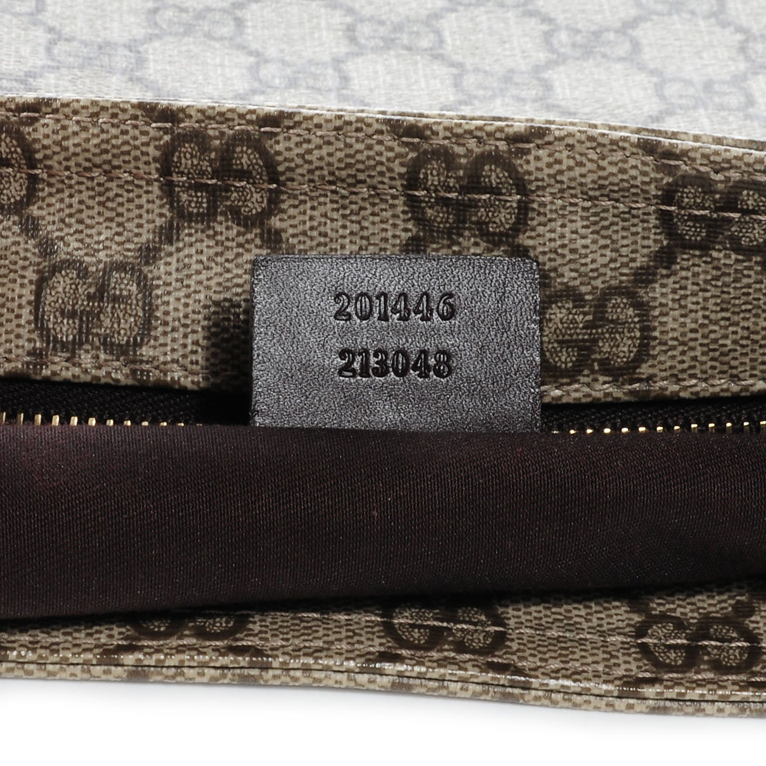 Gucci GG Plus Monogram Large Flat Messenger Bag Beige Brown 7 of 7