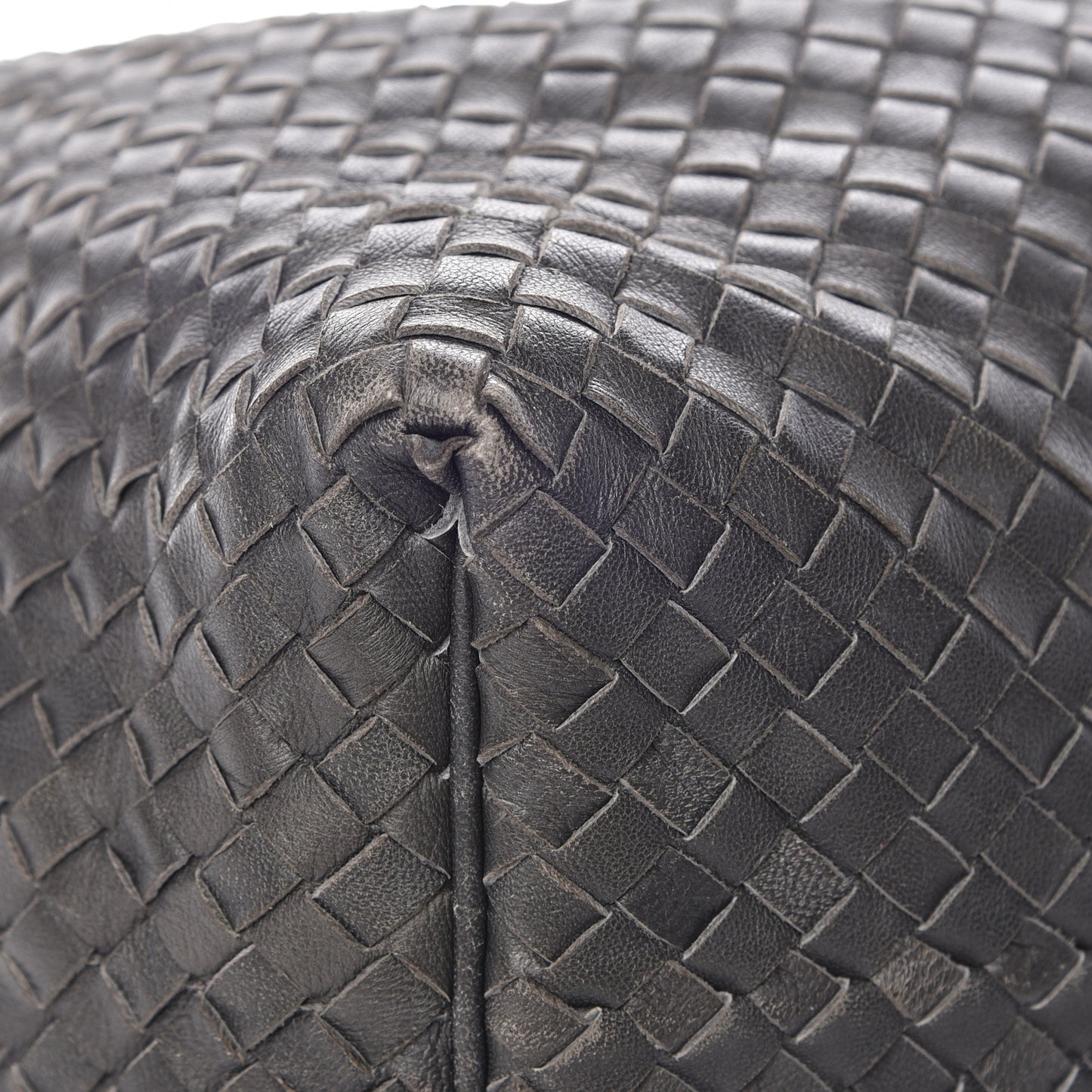 Nappa Intrecciato Sloane Hobo Ferro Gray