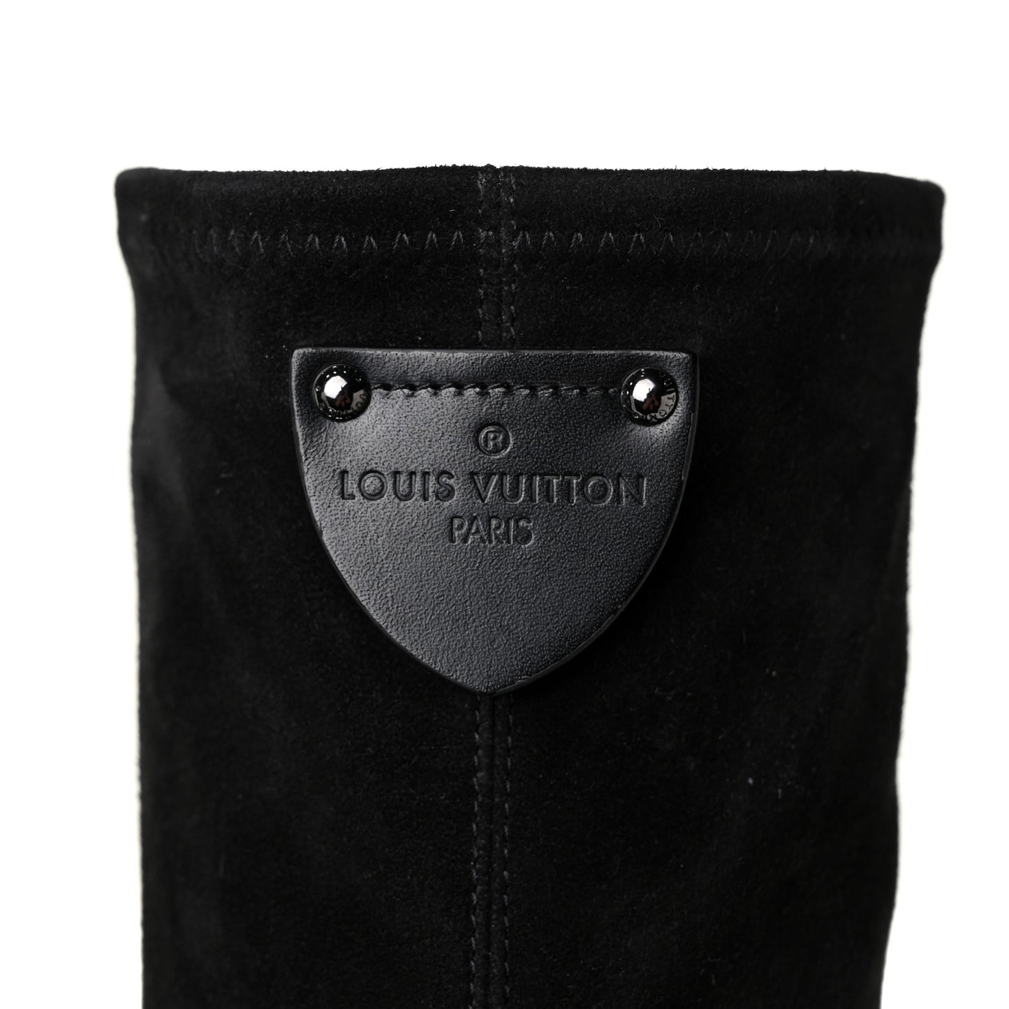 Suede Podium Platform High Boots 37 Black