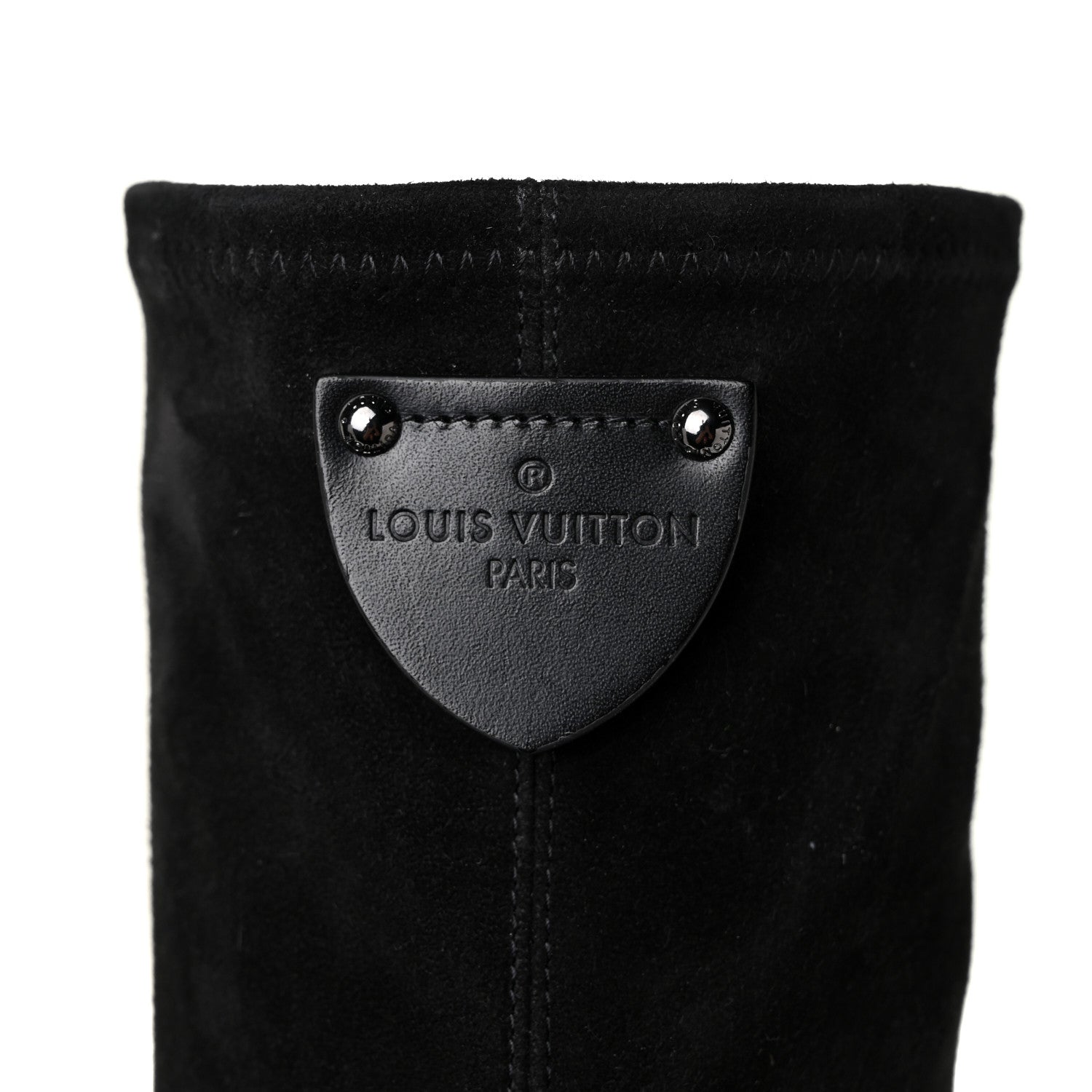 Louis Vuitton Suede Podium Platform High Boots 37 Black 9 of 16