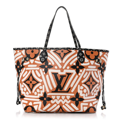 Louis Vuitton Monogram Giant Crafty Neverfull MM Creme Caramel 1 of 9