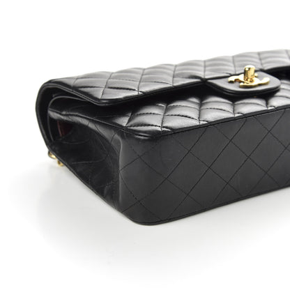 Chanel Lambskin Quilted Medium Double Flap Black 8 of 9