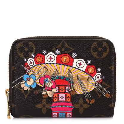 Louis Vuitton Monogram 2020 Christmas Animation Swing Ride Zippy Coin Purse Pink Poppy 1 of 19