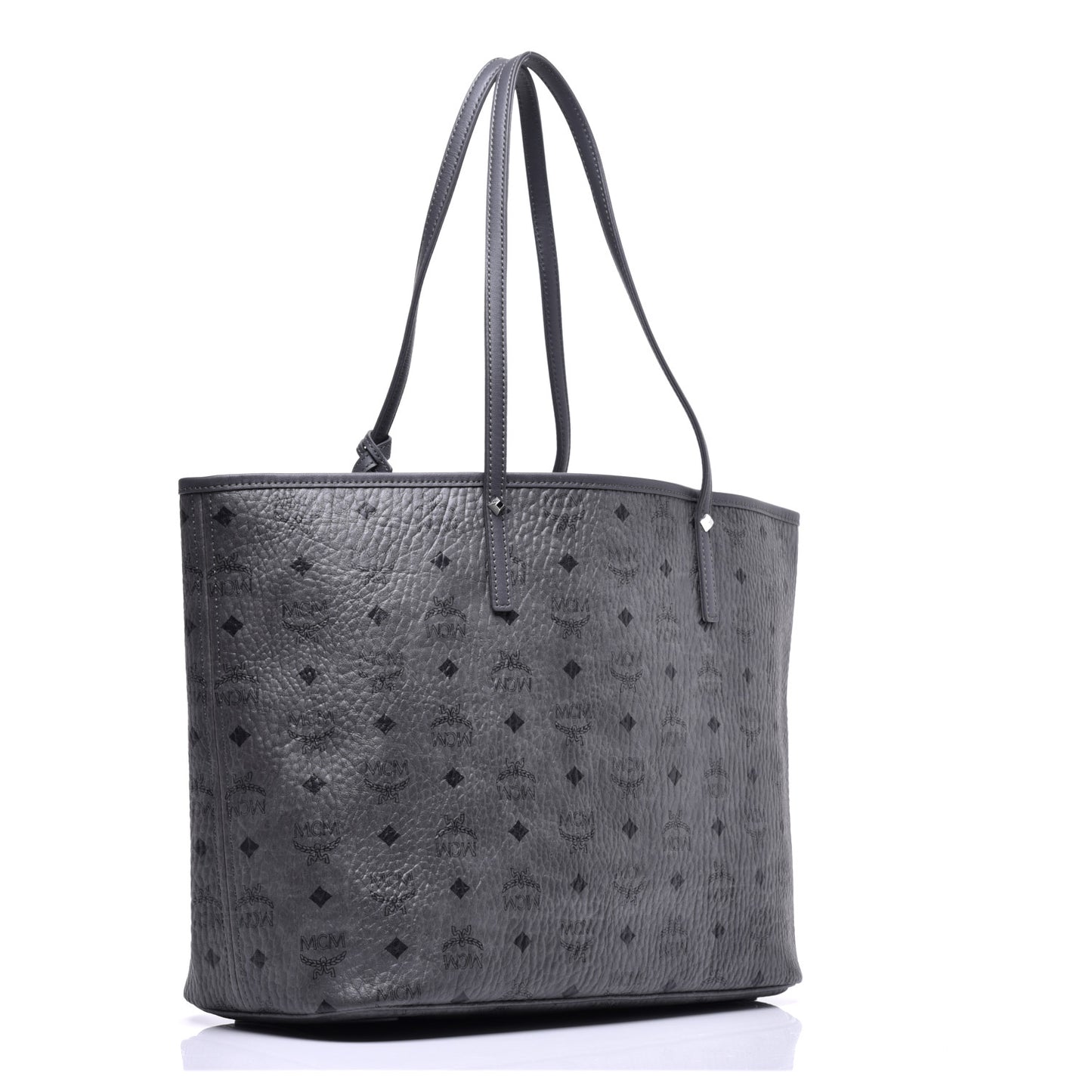 Visetos Medium Reversible Shopper Tote Phantom Grey