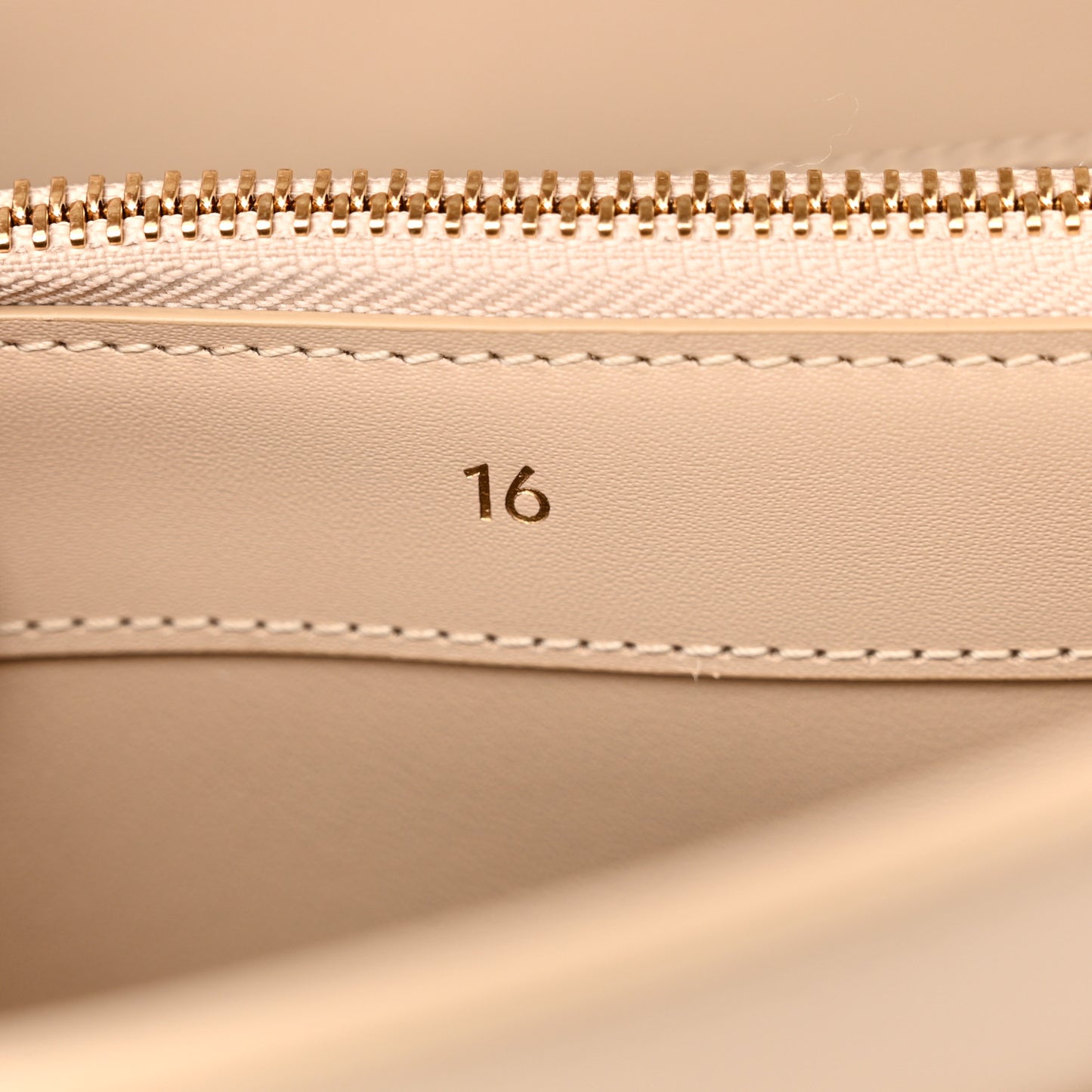 Satinated Calfskin Small 16 Top Handle Bag Nude