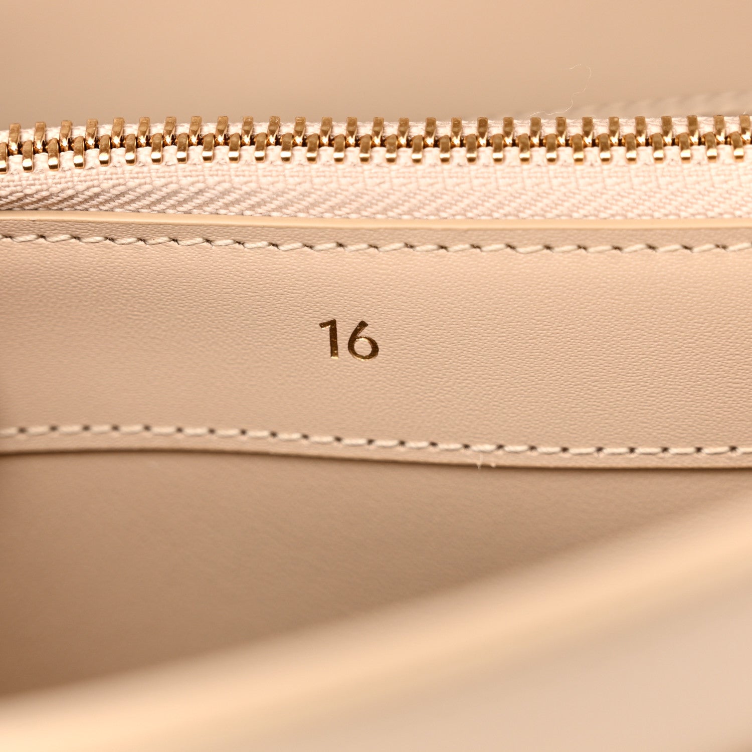 Celine Satinated Calfskin Small 16 Top Handle Bag Nude 7 of 12
