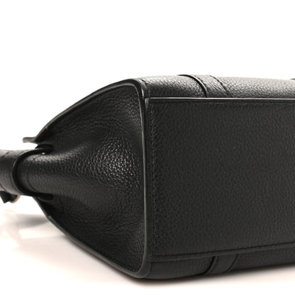 Mulberry Small Classic Grain Micro Bayswater Zip Tote Black 8 of 9