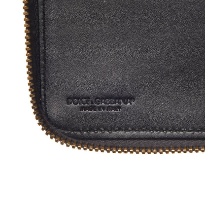 Dolce & Gabbana Calfskin Large Vertical Zip Around Wallet Brown 6 of 12