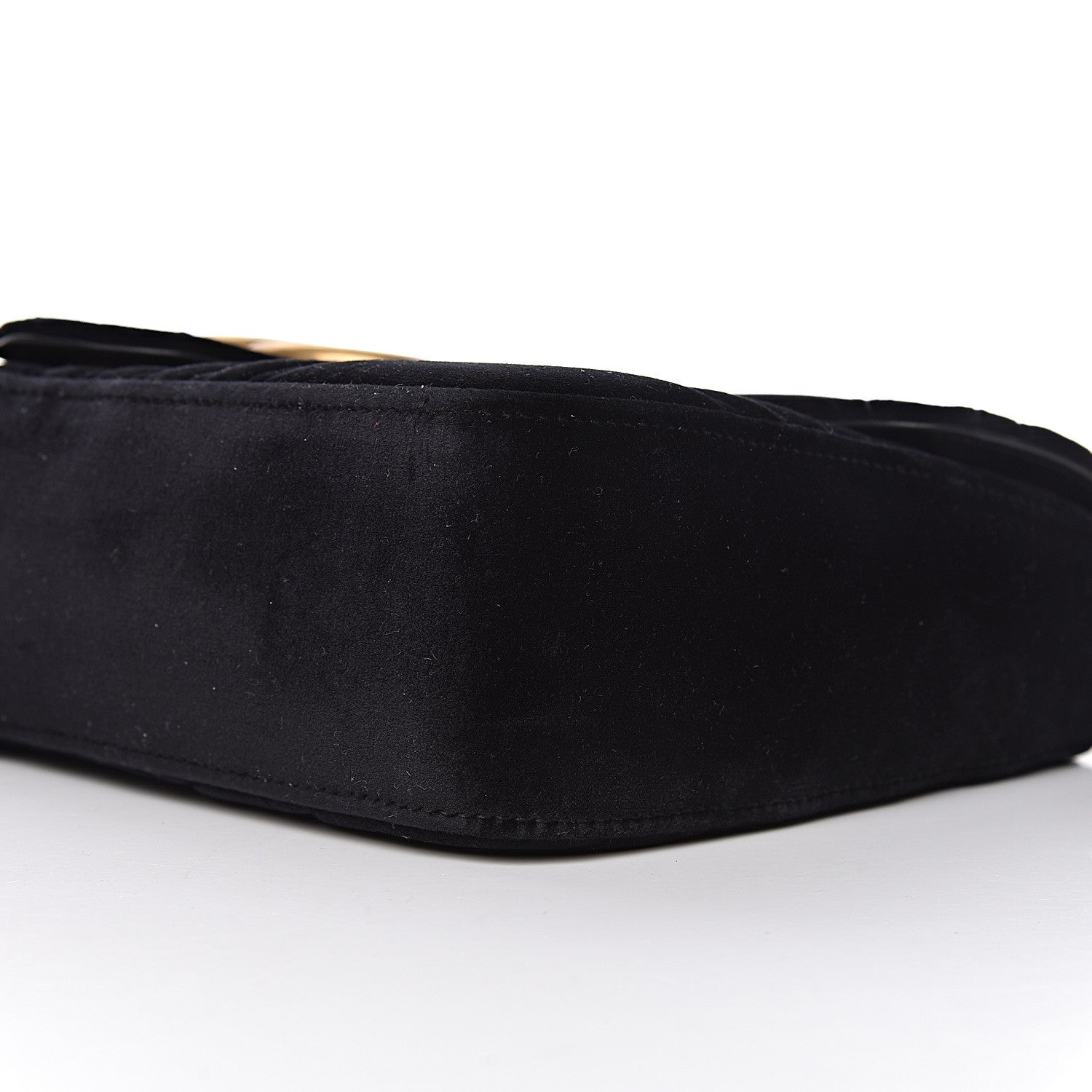 Gucci Velvet Matelasse Medium GG Marmont Shoulder Bag Black 9 of 12