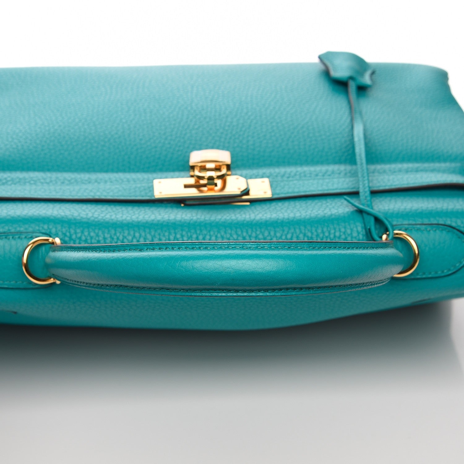 Hermes Taurillon Clemence Kelly Retourne 35 Bleu Paon 16 of 32
