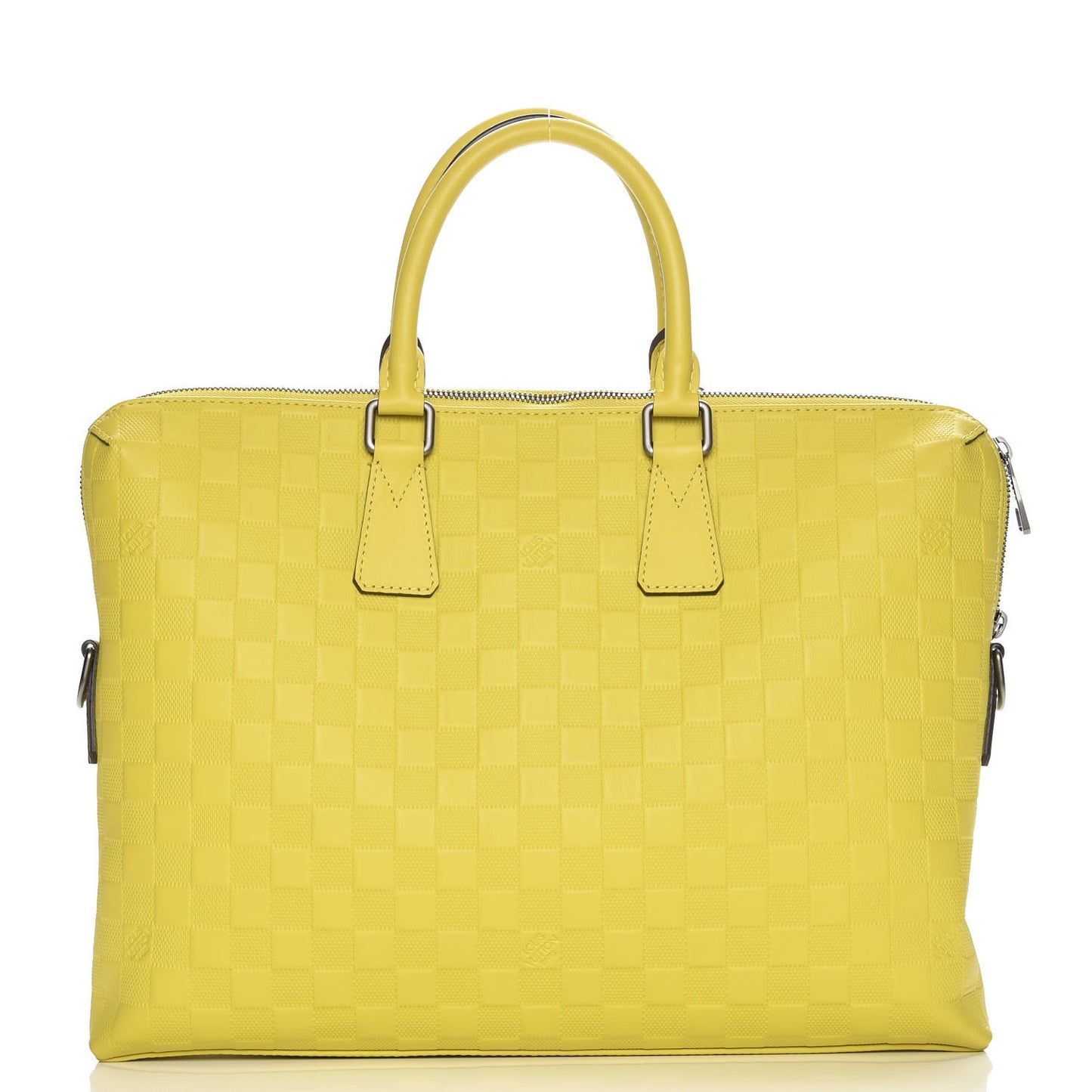 Damier Infini Porte-Documents Vert Acide