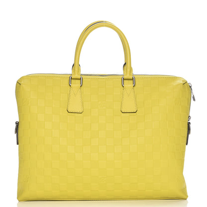 Louis Vuitton Damier Infini Porte-Documents Vert Acide 1 of 9