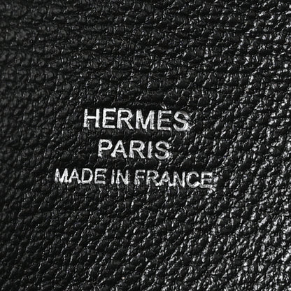 Hermes Chevre Mysore Calvi Card Case Black 6 of 7