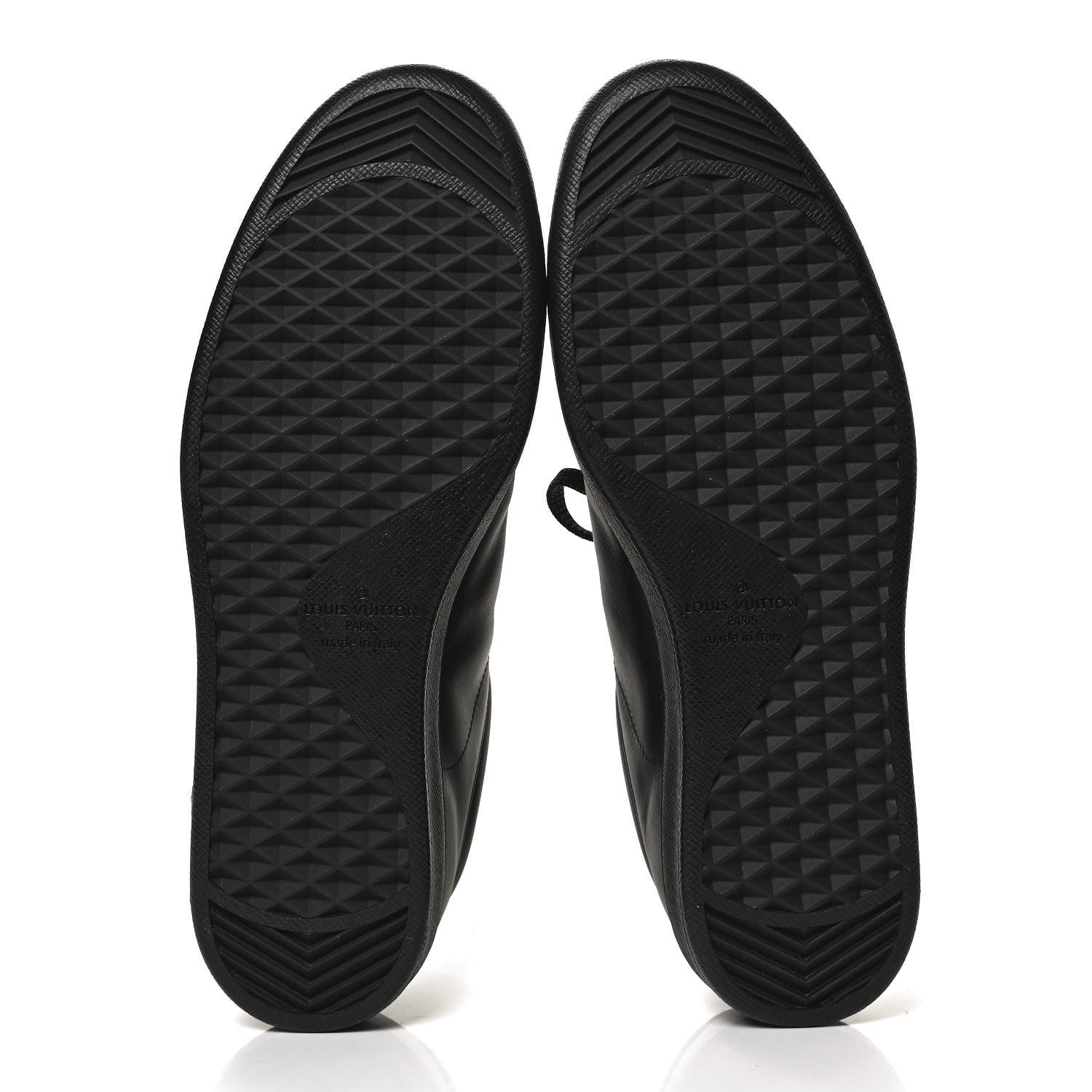 Louis Vuitton Calfskin Luxembourg Sneakers 8.5 Black 8 of 10
