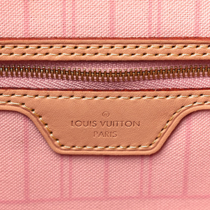 Louis Vuitton Damier Azur Neo Neverfull MM Rose Ballerine 6 of 13